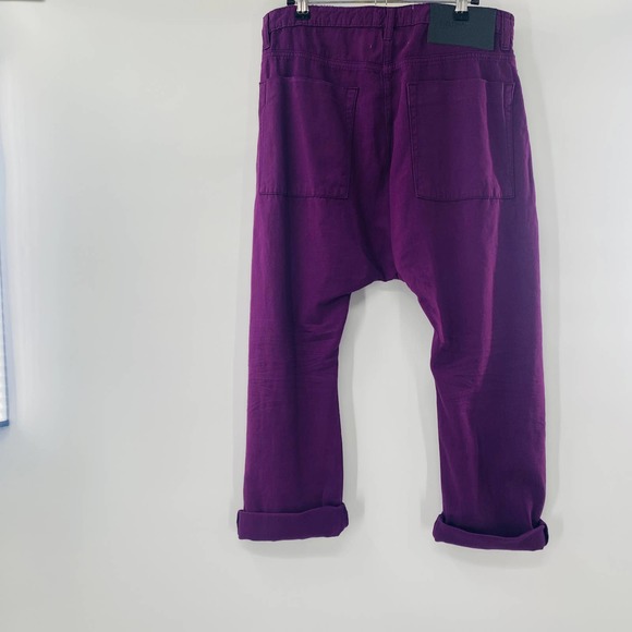 One Teaspoon Deep Purple Sinners Distressed Harem Jeans Size 25 NWT - Picture 6 of 8